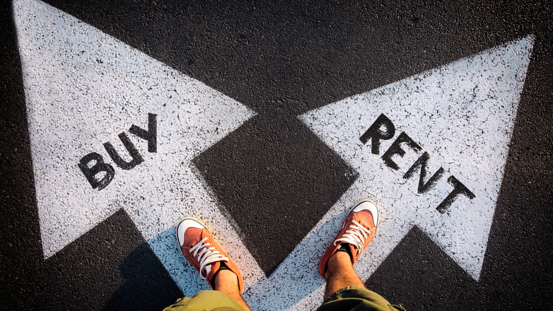 Someone at a crossroads - to rent or to buy